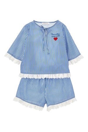 completo in cotone blu MONNALISA KIDS | 19G50170489956